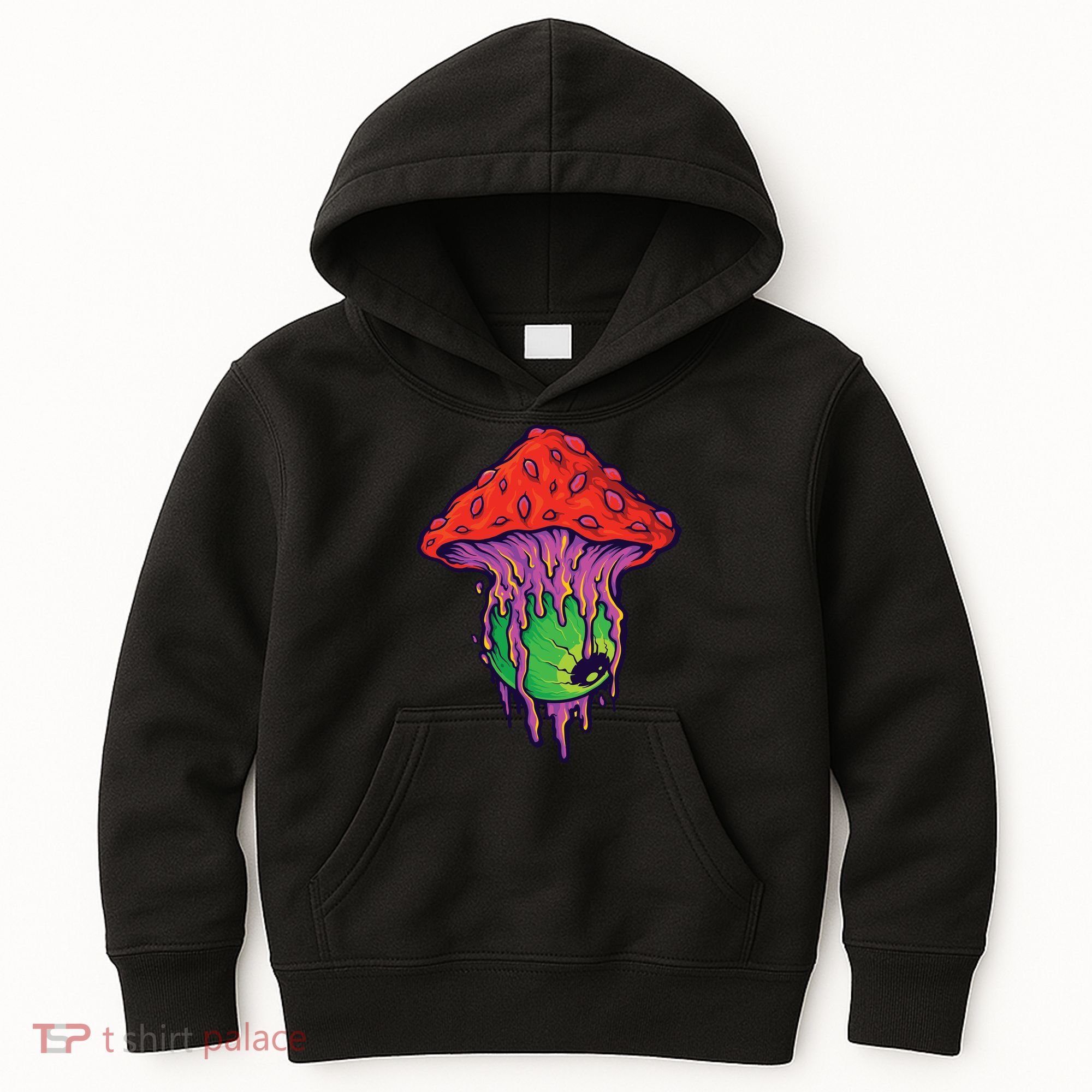 Trippy Melting Mushroom Kids Hoodie