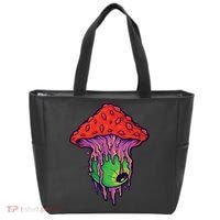 Trippy Melting Mushroom Tote Bag thumb 0