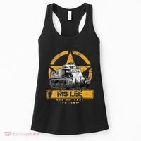 Tank M3 Military Usa Medium Tank Veteran Patriotic Memorial Women's Tank Top thumb 0
