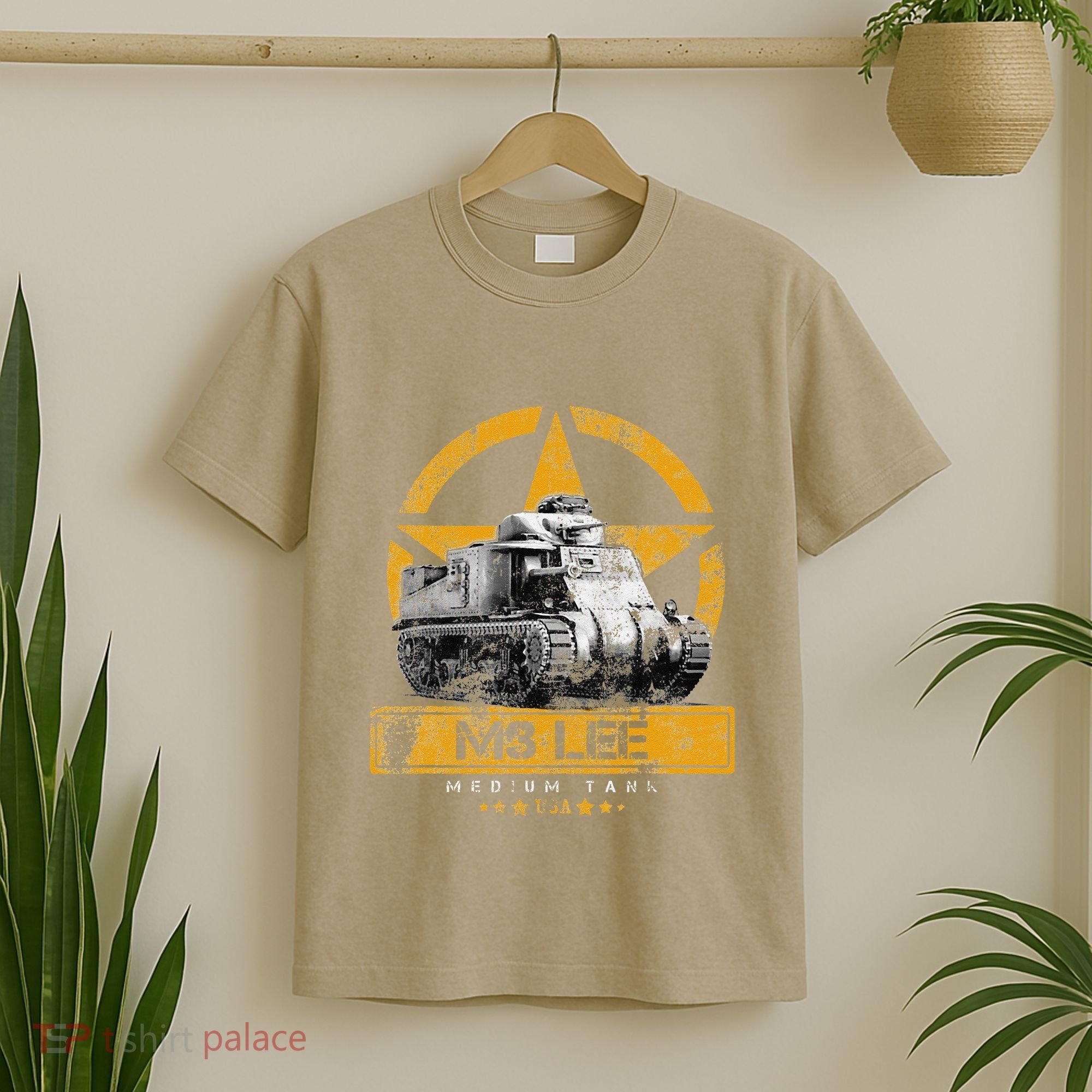 Tank M3 Military Usa Medium Tank Veteran Patriotic Memorial T-Shirt