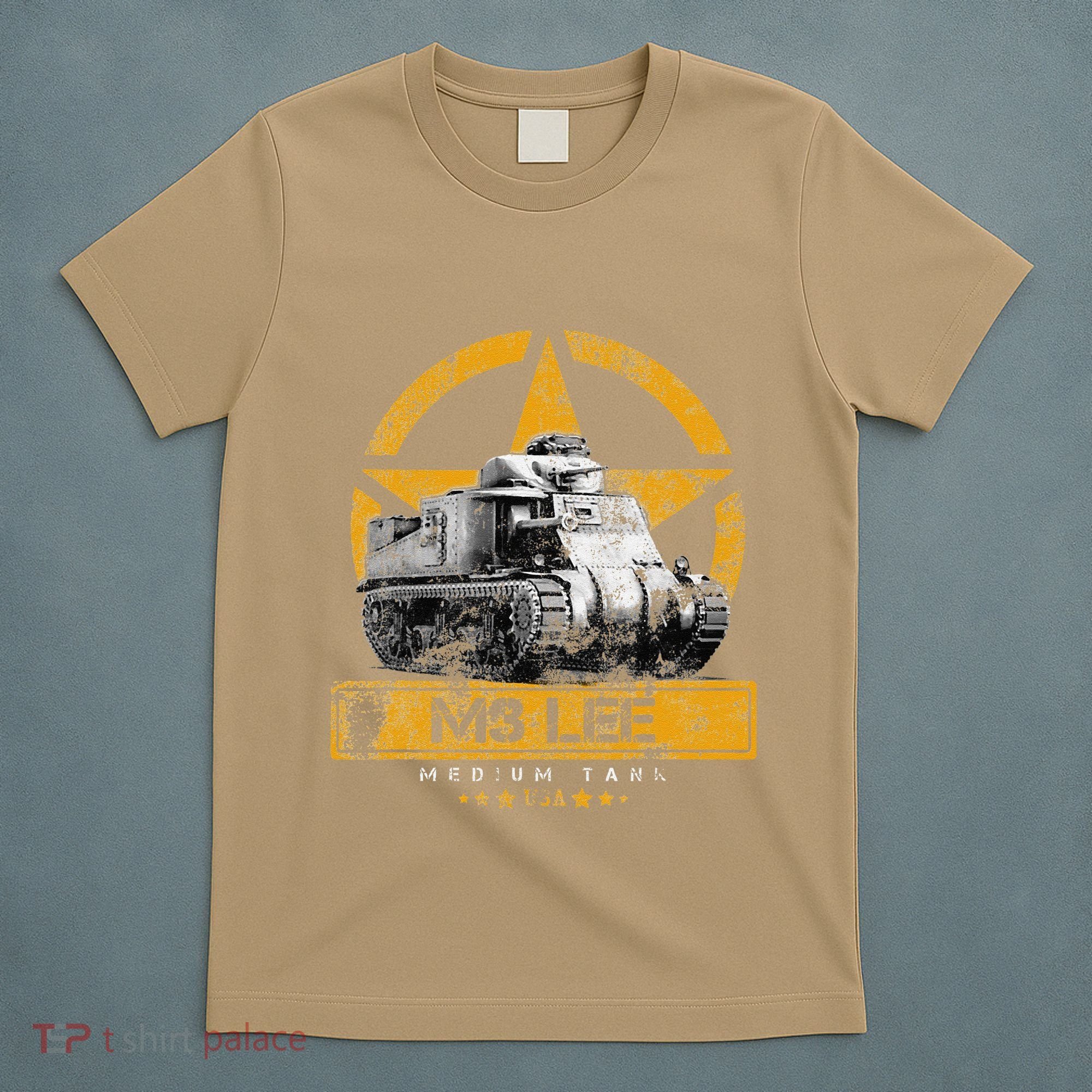 Tank M3 Military Usa Medium Tank Veteran Patriotic Memorial T-Shirt