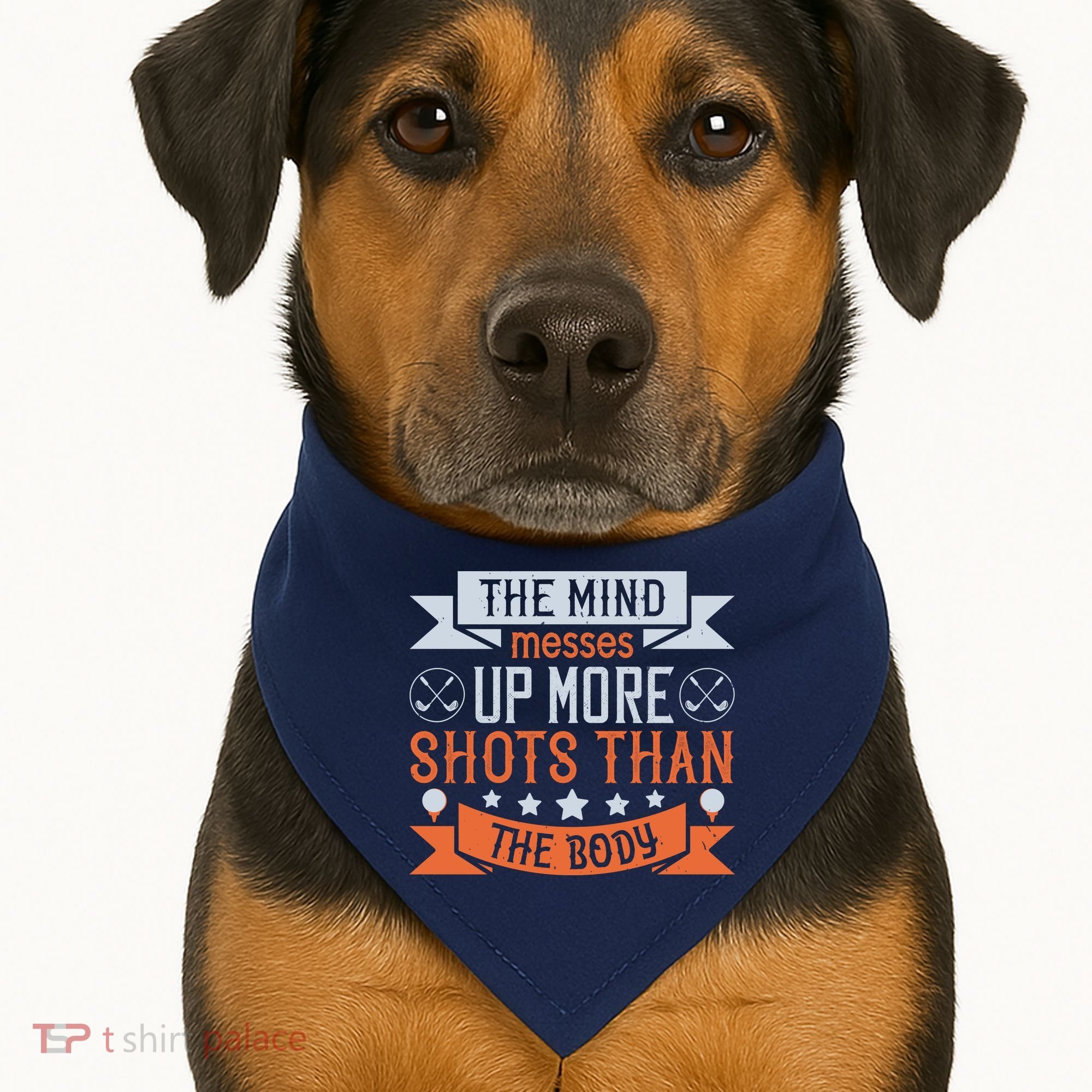 The Mind Messes Up More Shots Than The Body USA-Made Doggie Bandana
