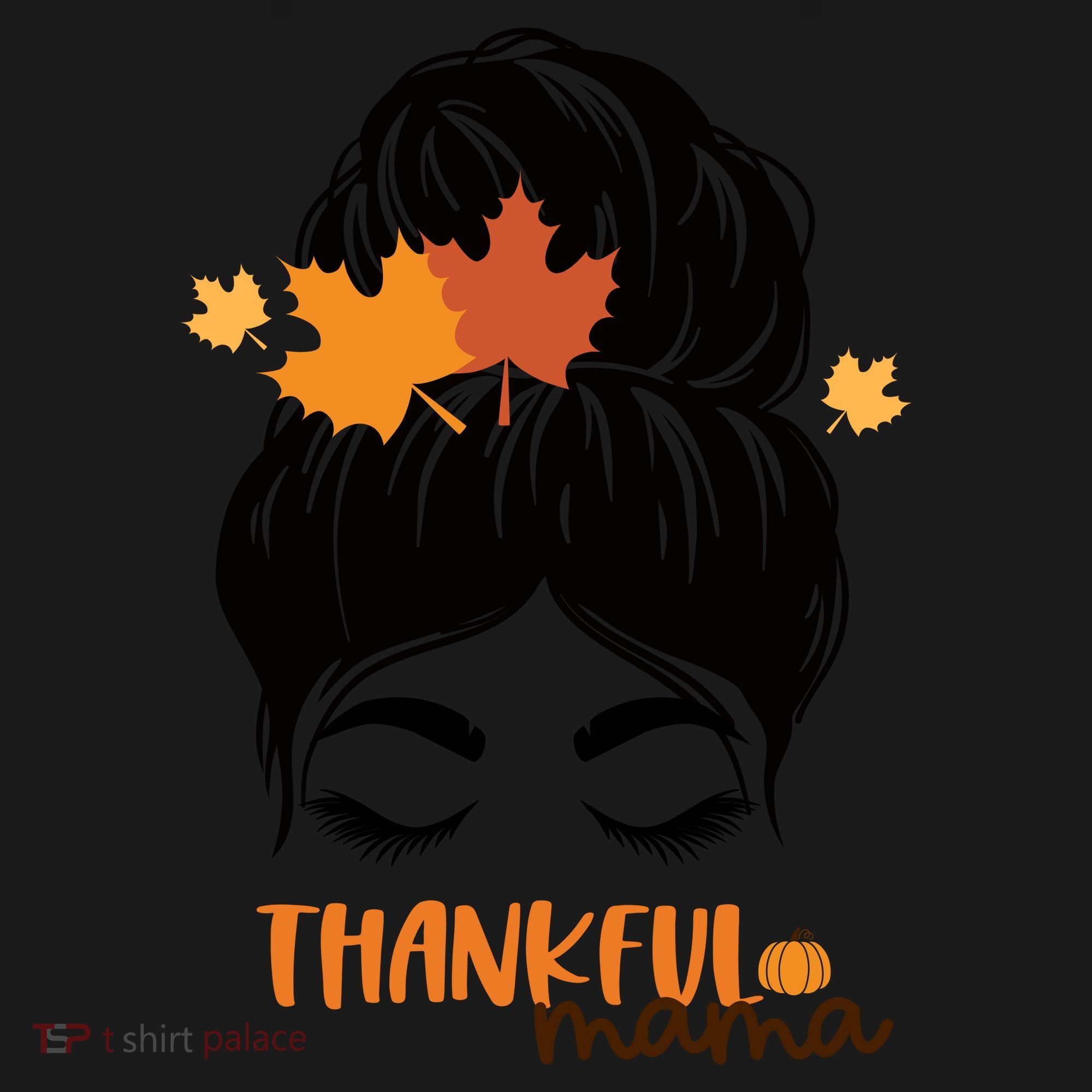 Thankful Mama Messy Bun Autumn Tote Bag