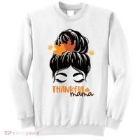 Thankful Mama Messy Bun Autumn Sweatshirt thumb 0