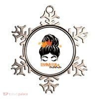 Thankful Mama Messy Bun Autumn Ornament thumb 0