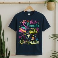This Mamacita Needs A Margarita Cinco De Mayo Pink Flamingo T-Shirt thumb 2
