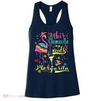 This Mamacita Needs A Margarita Cinco De Mayo Pink Flamingo Women's Tank Top thumb 0