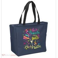 This Mamacita Needs A Margarita Cinco De Mayo Pink Flamingo Tote Bag thumb 2