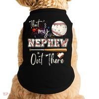 That's My Nephew Out There Baseball Aunt for Mothers Day Doggie Tank thumb 0