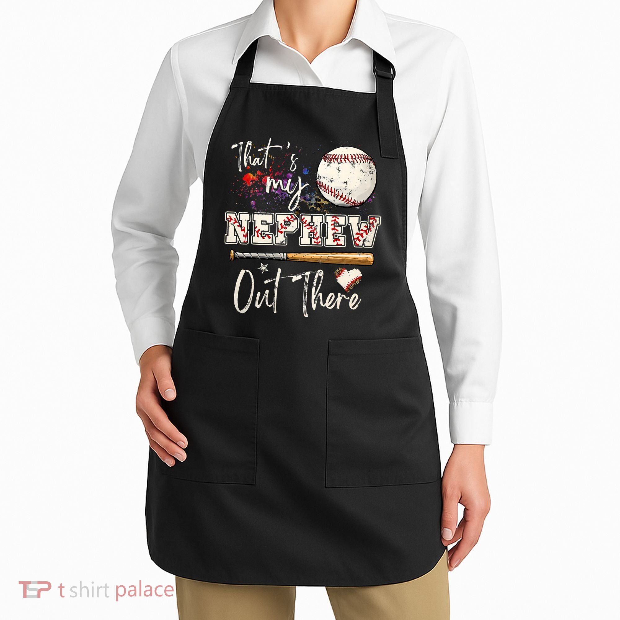 That's My Nephew Out There Baseball Aunt for Mothers Day Apron