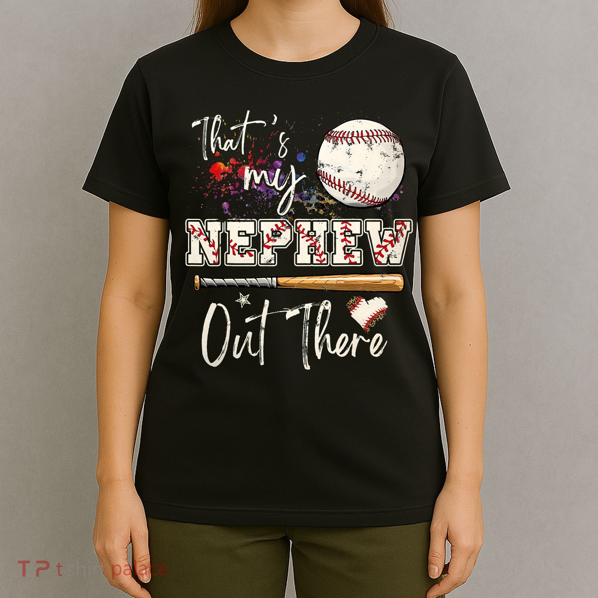 That's My Nephew Out There Baseball Aunt for Mothers Day T-Shirt