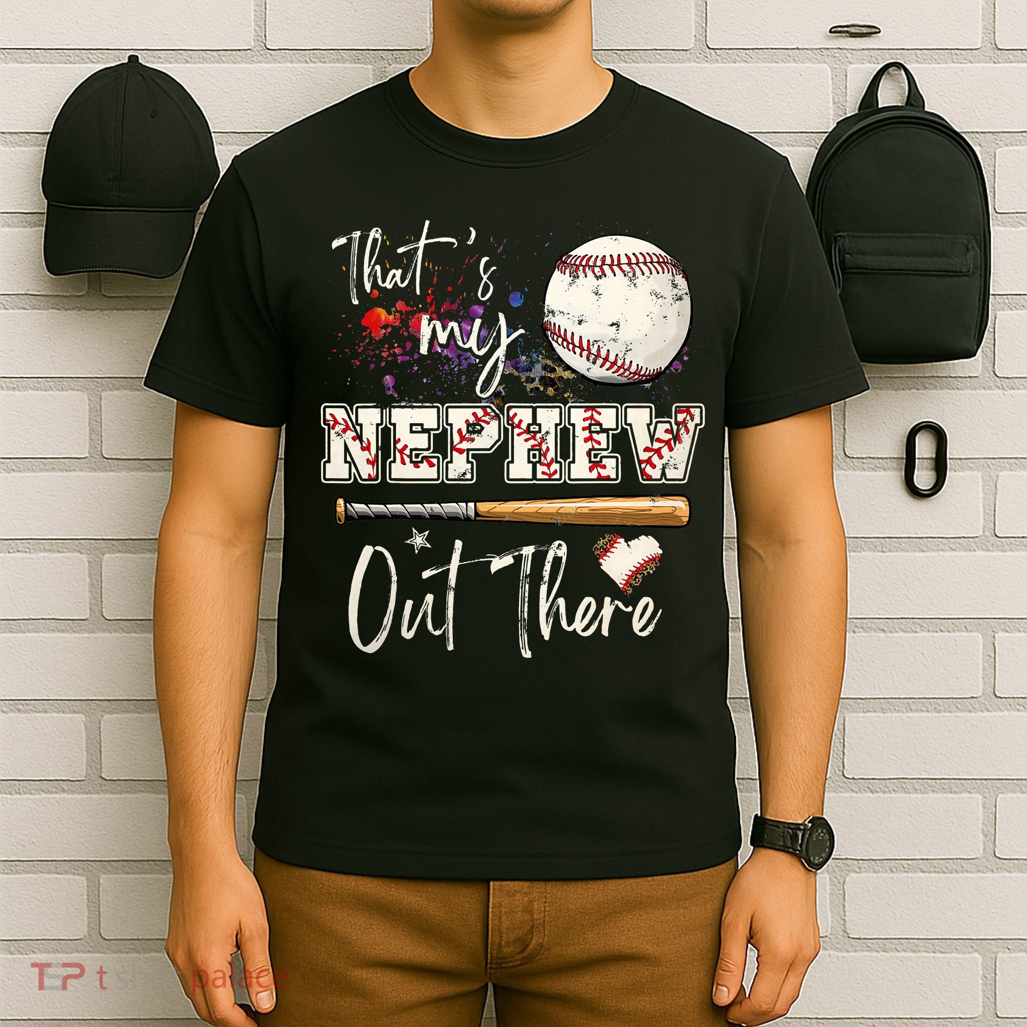 That's My Nephew Out There Baseball Aunt for Mothers Day T-Shirt