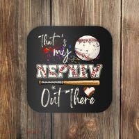 That's My Nephew Out There Baseball Aunt for Mothers Day Coaster thumb 0