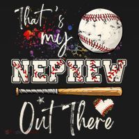 That's My Nephew Out There Baseball Aunt for Mothers Day Polo thumb 3