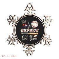 That's My Nephew Out There Baseball Aunt for Mothers Day Ornament thumb 0