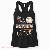 That's My Nephew Out There Baseball Aunt for Mothers Day Women's Tank Top thumb 0