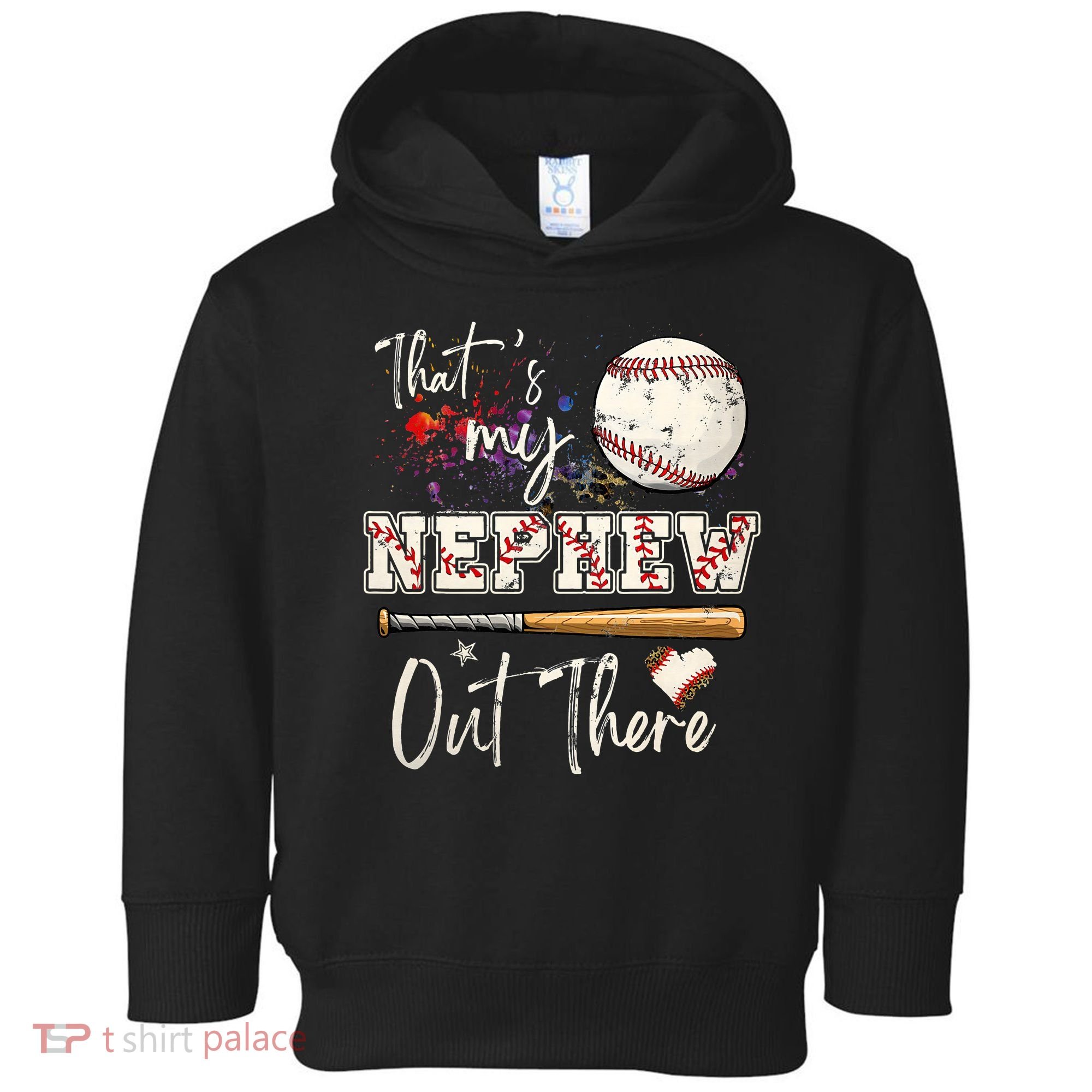 That's My Nephew Out There Baseball Aunt for Mothers Day Toddler Hoodie
