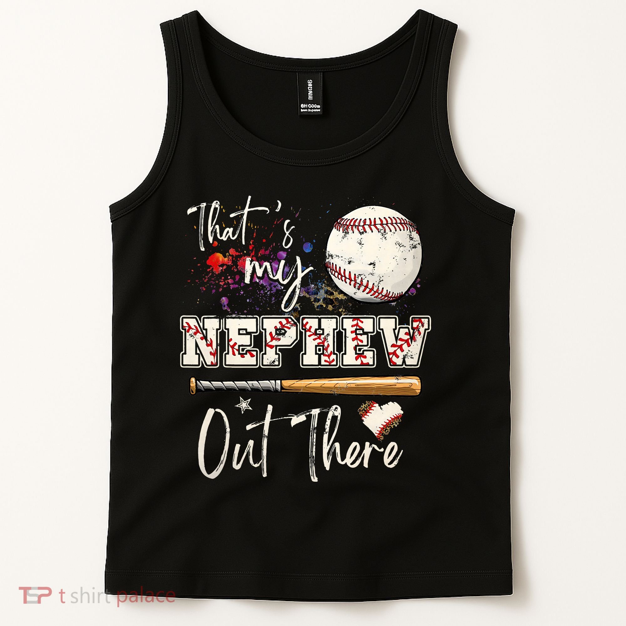 That's My Nephew Out There Baseball Aunt for Mothers Day Tank Top