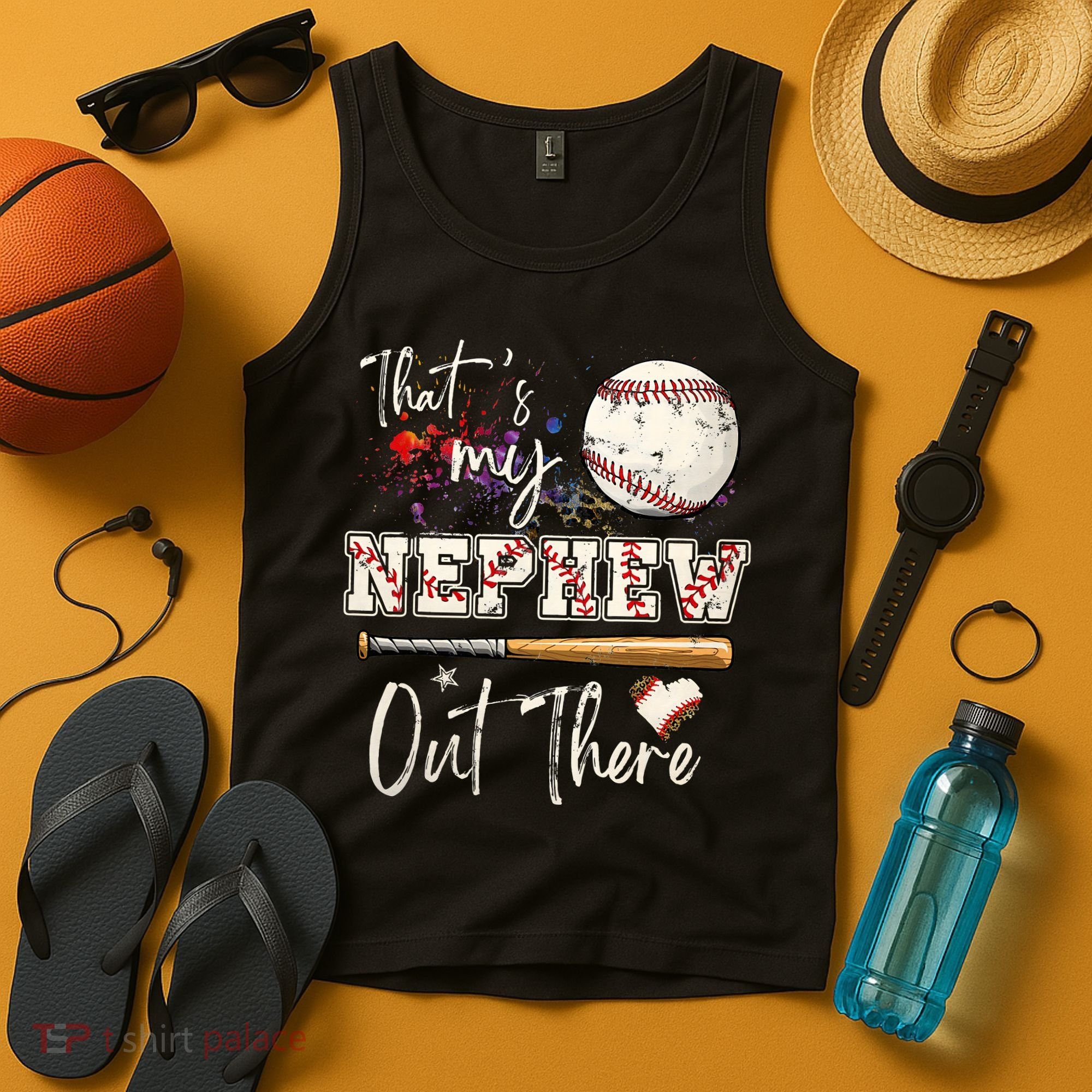 That's My Nephew Out There Baseball Aunt for Mothers Day Tank Top