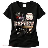 That's My Nephew Out There Baseball Aunt for Mothers Day Women's T-Shirt thumb 0