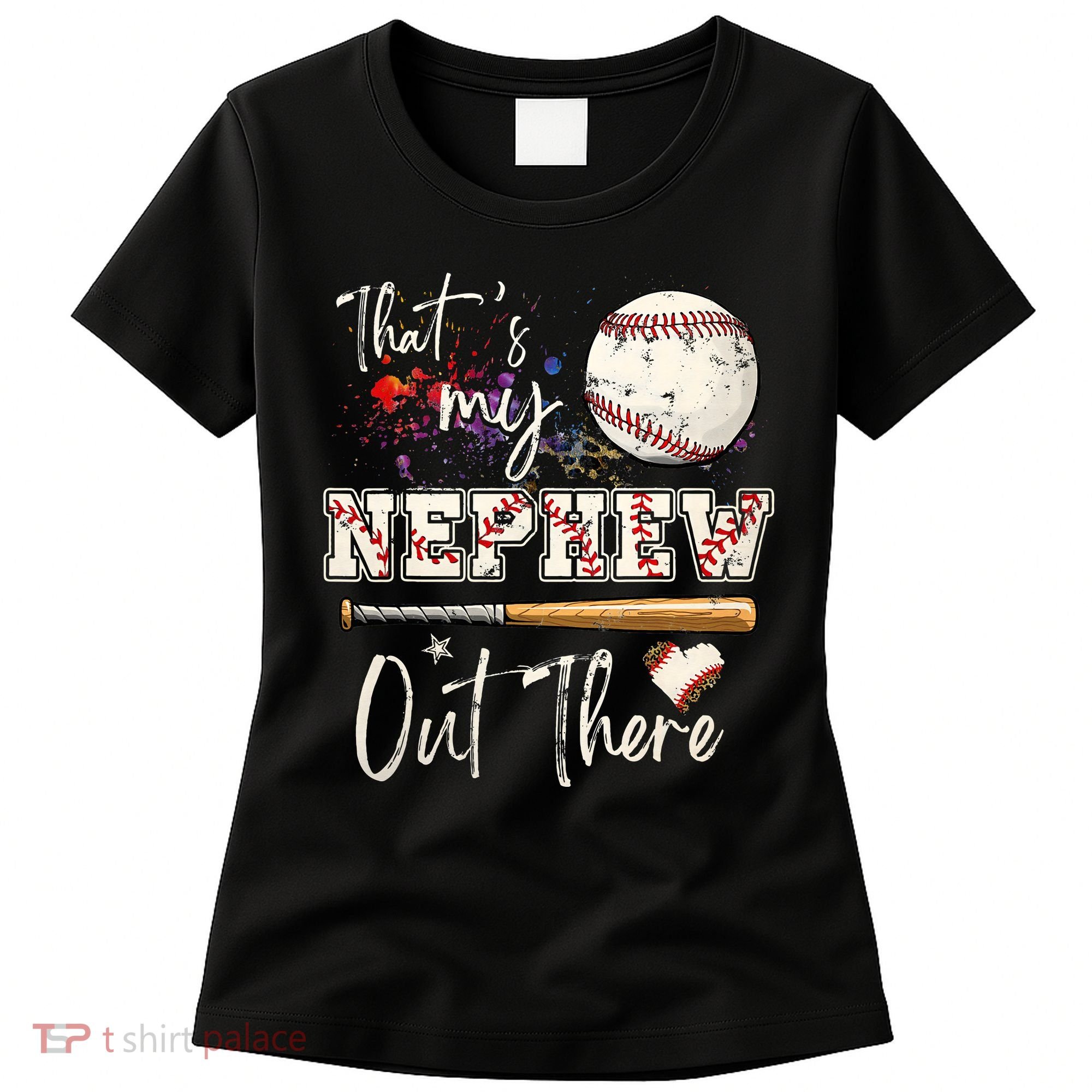 That's My Nephew Out There Baseball Aunt for Mothers Day Women's T-Shirt
