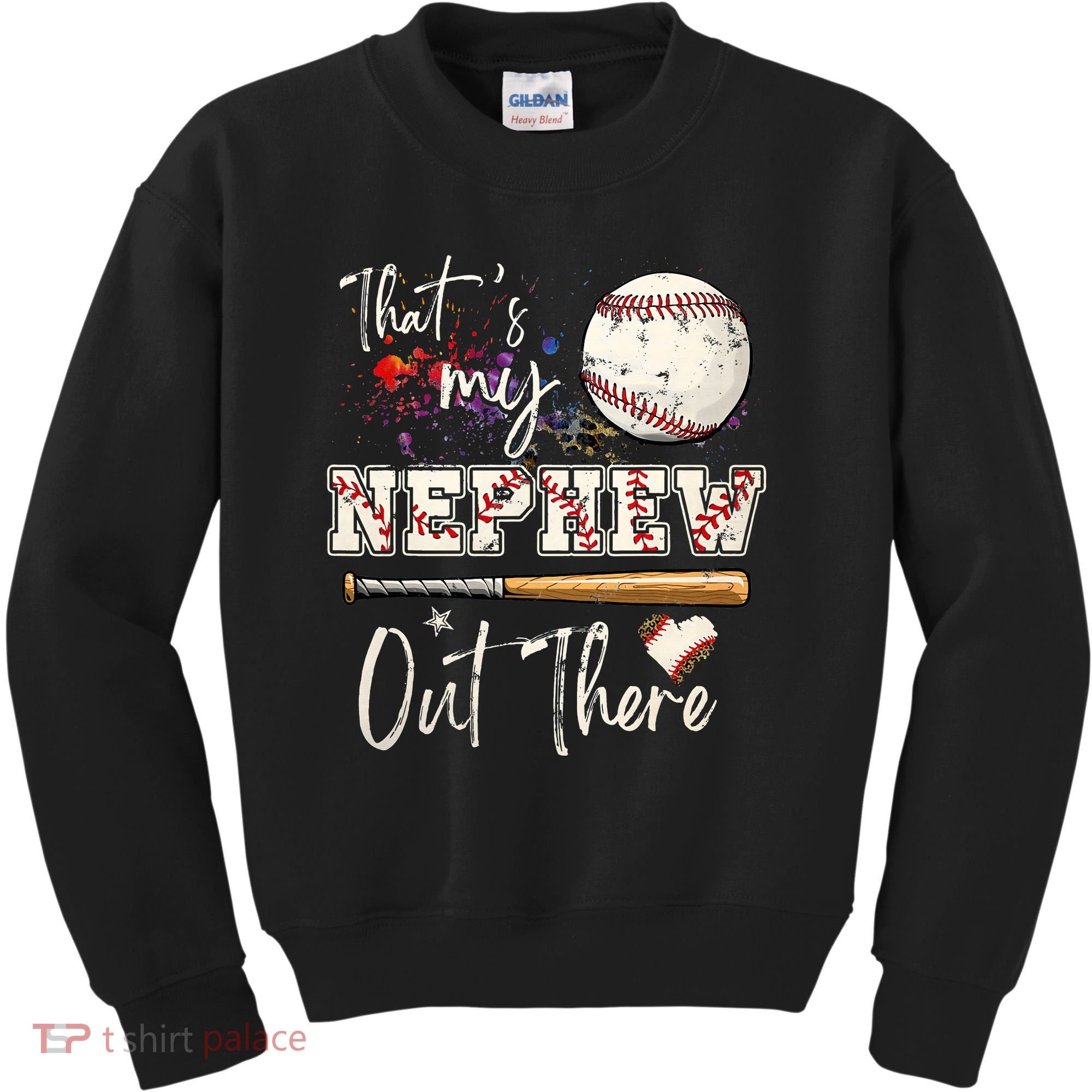 That's My Nephew Out There Baseball Aunt for Mothers Day Kids Sweatshirt
