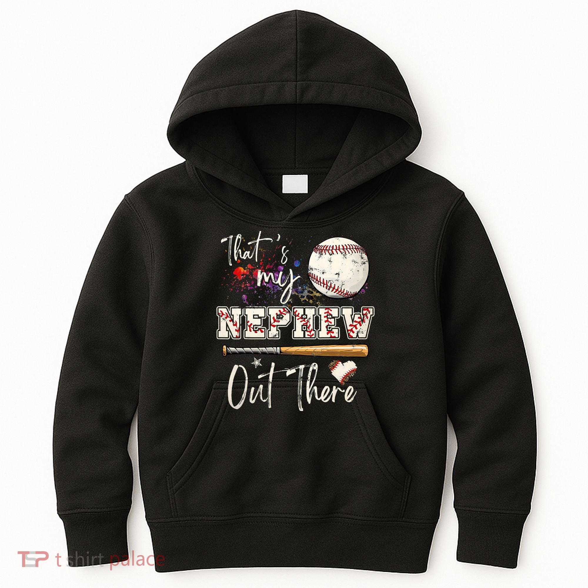 That's My Nephew Out There Baseball Aunt for Mothers Day Kids Hoodie