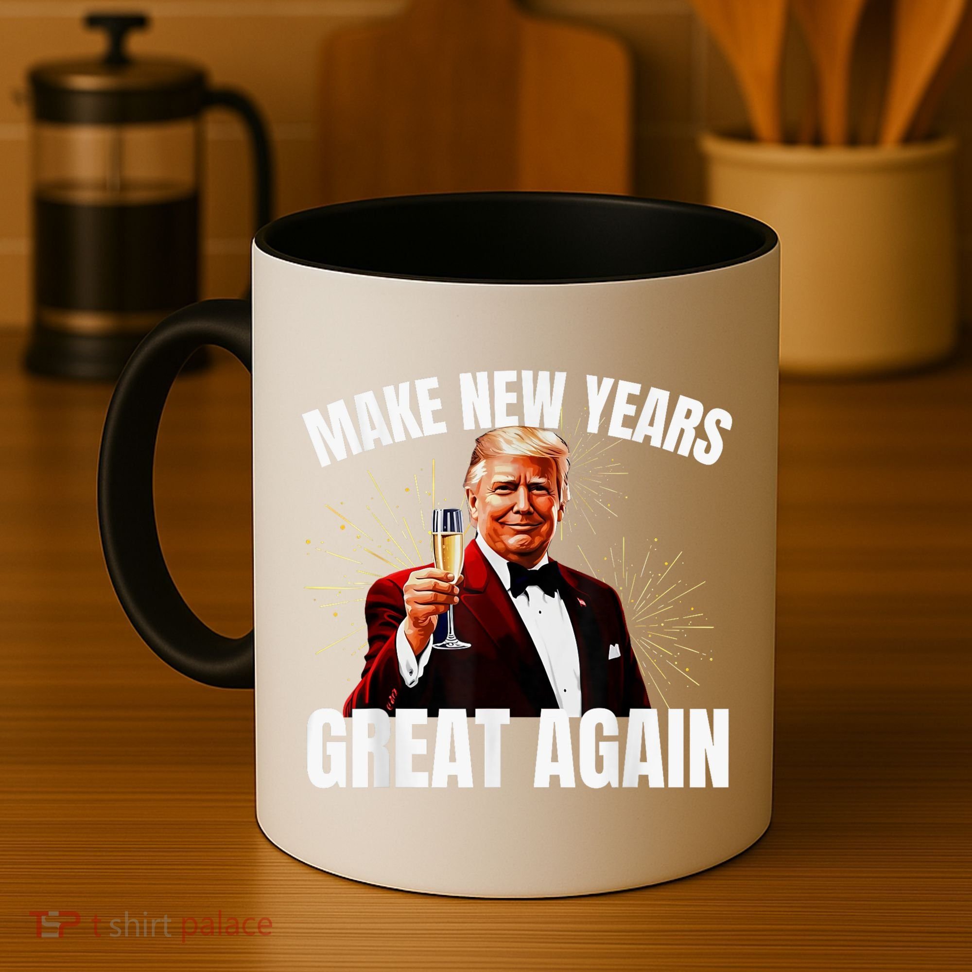 Trump Make New Year Great Again Happy New Years Eve Day 2025 Coffee Mug