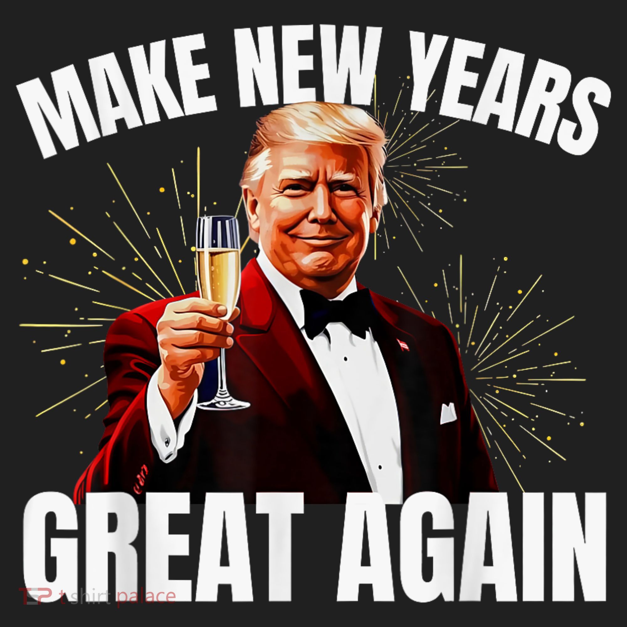 Trump Make New Year Great Again Happy New Years Eve Day 2025 40oz Vacuum Insulated Stainless Steel Travel Tumbler