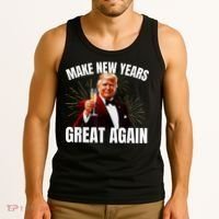 Trump Make New Year Great Again Happy New Years Eve Day 2025 Tank Top thumb 3