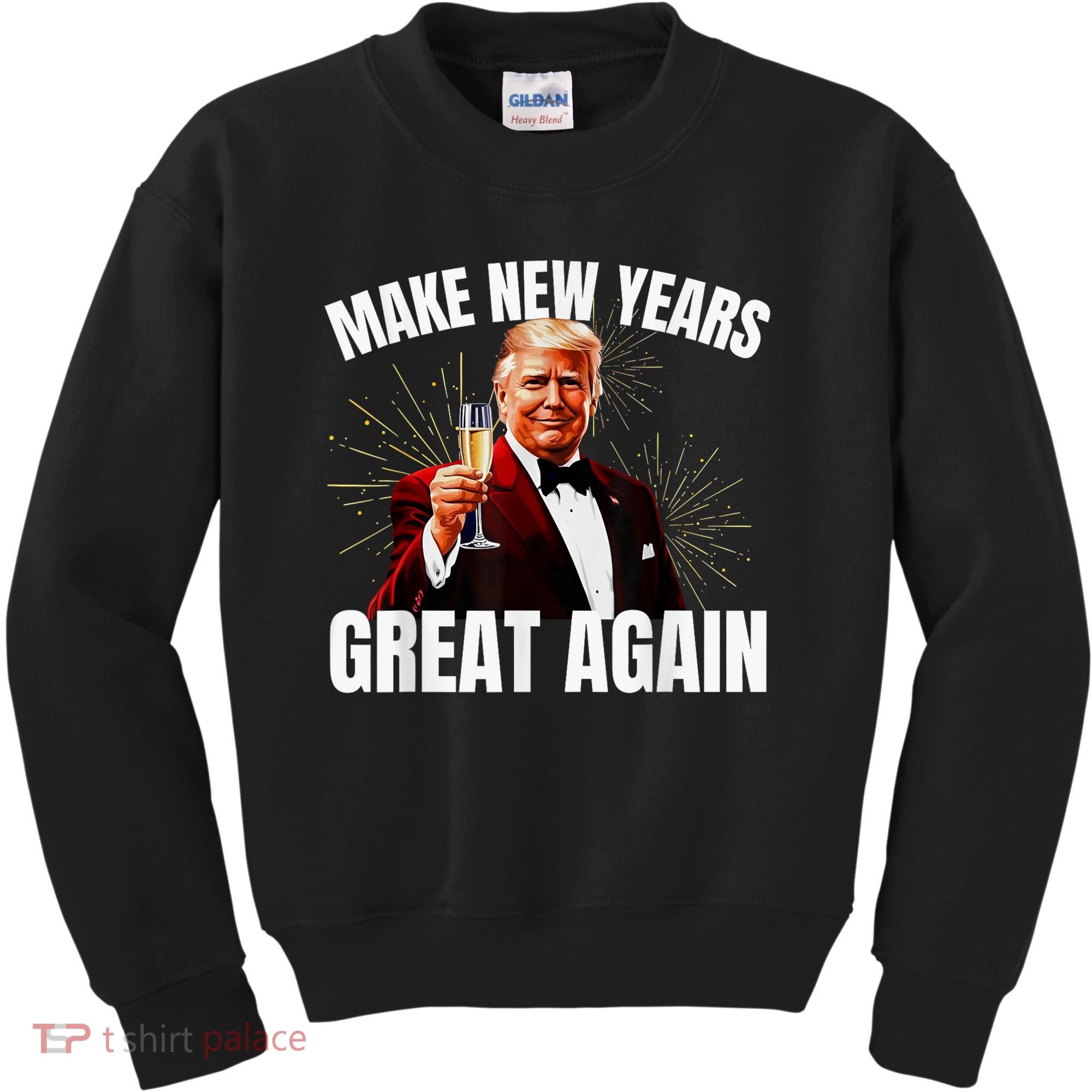 Trump Make New Year Great Again Happy New Years Eve Day 2025 Kids Sweatshirt