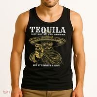 Tequila May Not Be The Answer But It’S Worth A Shot Tank Top thumb 3