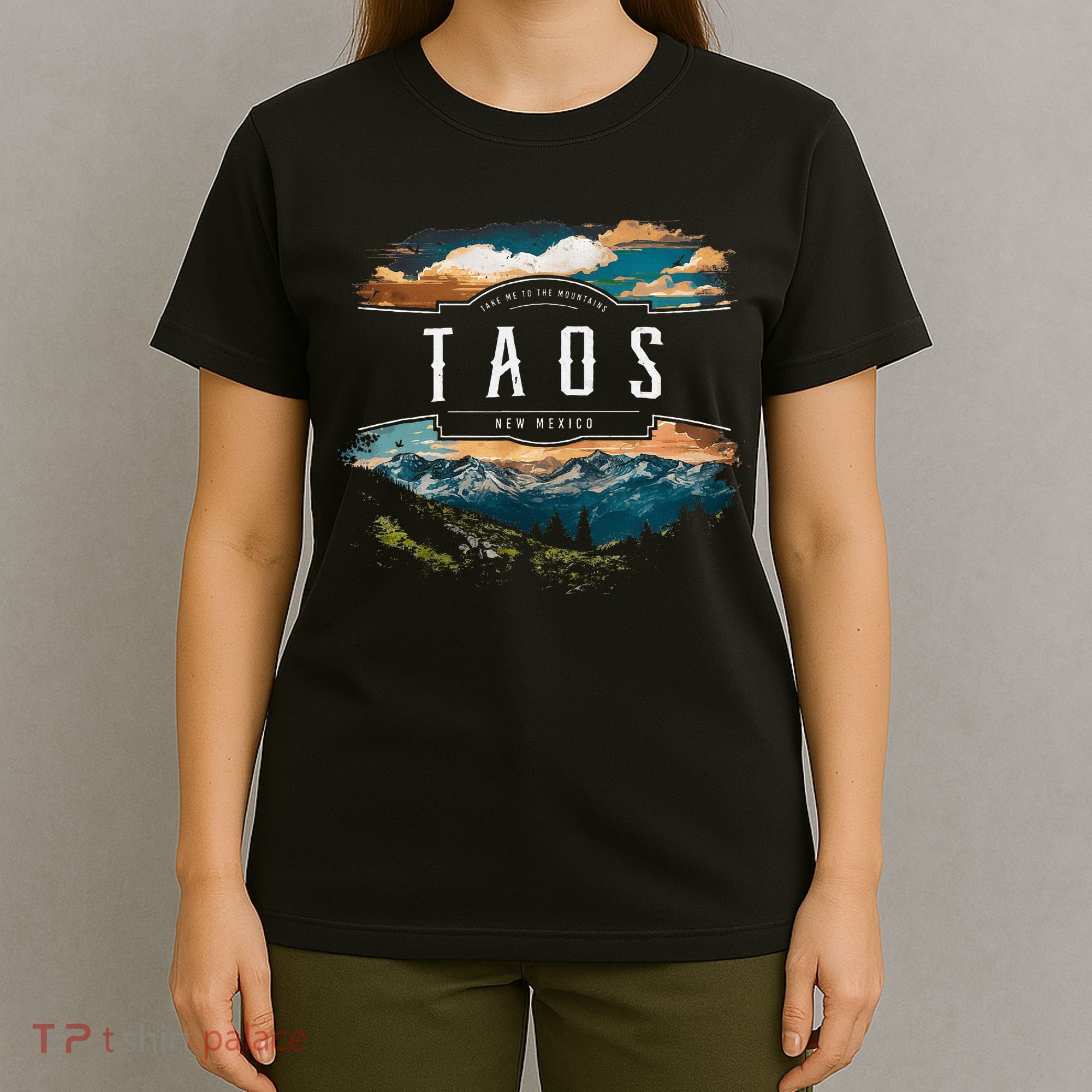 Taos Mountains New Mexico Hiking Outdoors Vintage T-Shirt