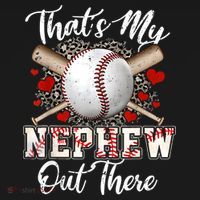 That's My Nephew Out There Baseball Aunt Auntie Mothers Day T-Shirt thumb 7