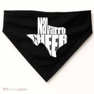 Texas Map Navarro Cheer Apparel Gift Navarro Cheer Gift USA-Made Doggie Bandana
