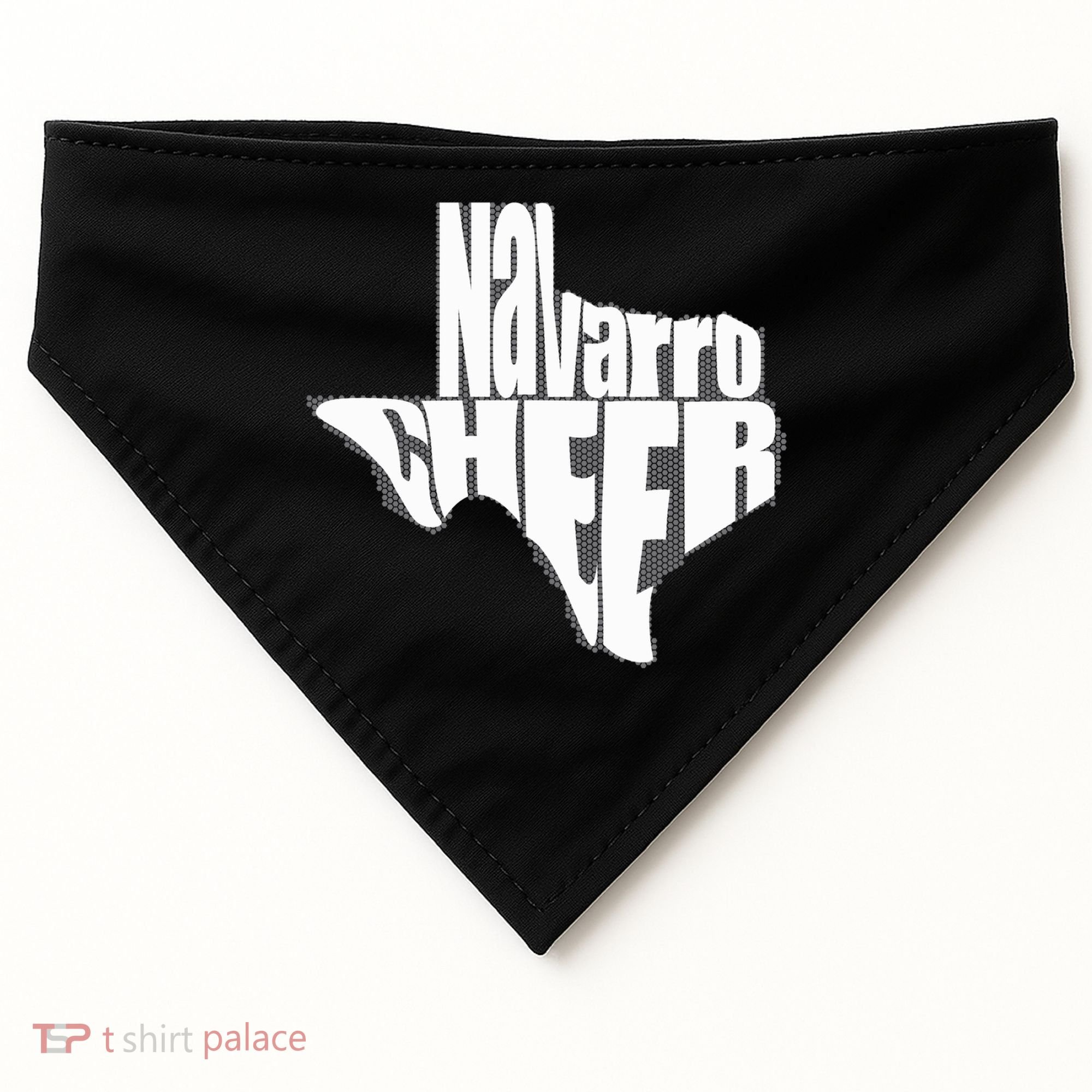 Texas Map Navarro Cheer Apparel Gift Navarro Cheer Gift USA-Made Doggie Bandana
