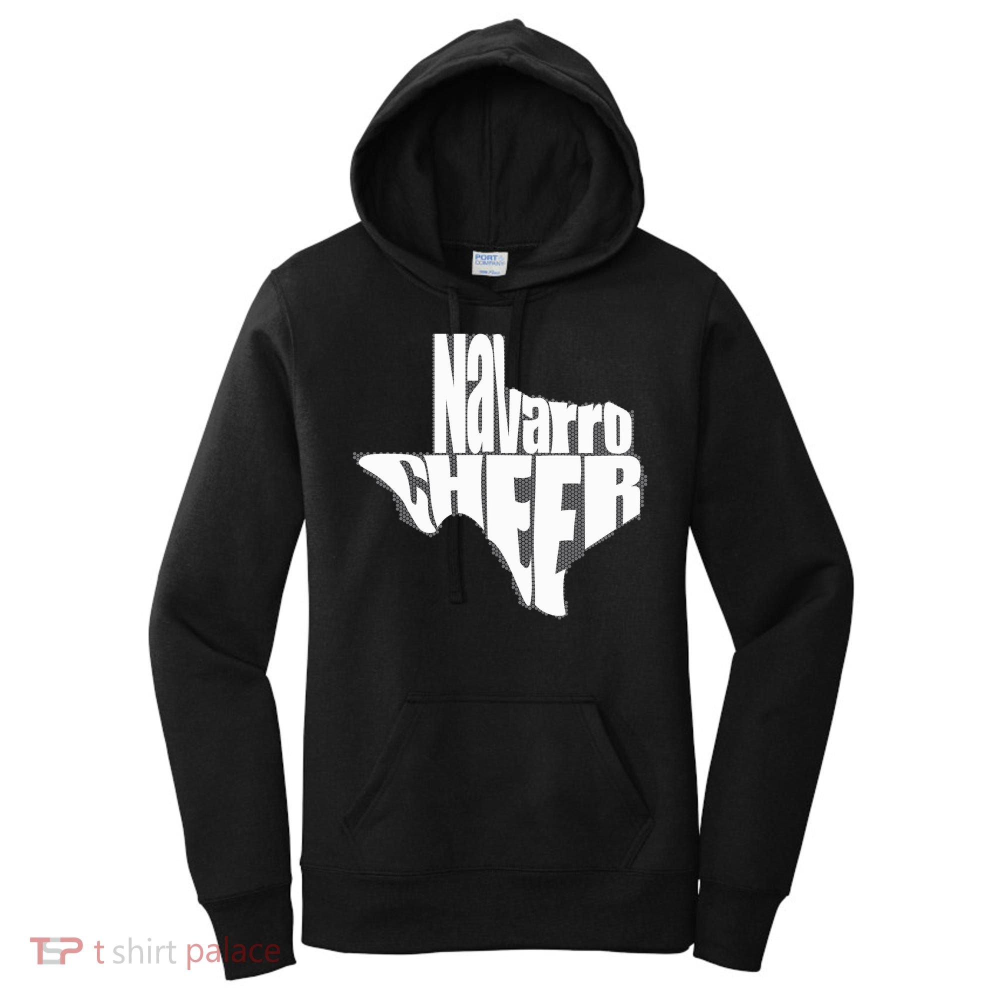 Texas Map Navarro Cheer Apparel Gift Navarro Cheer Gift Women's Hoodie