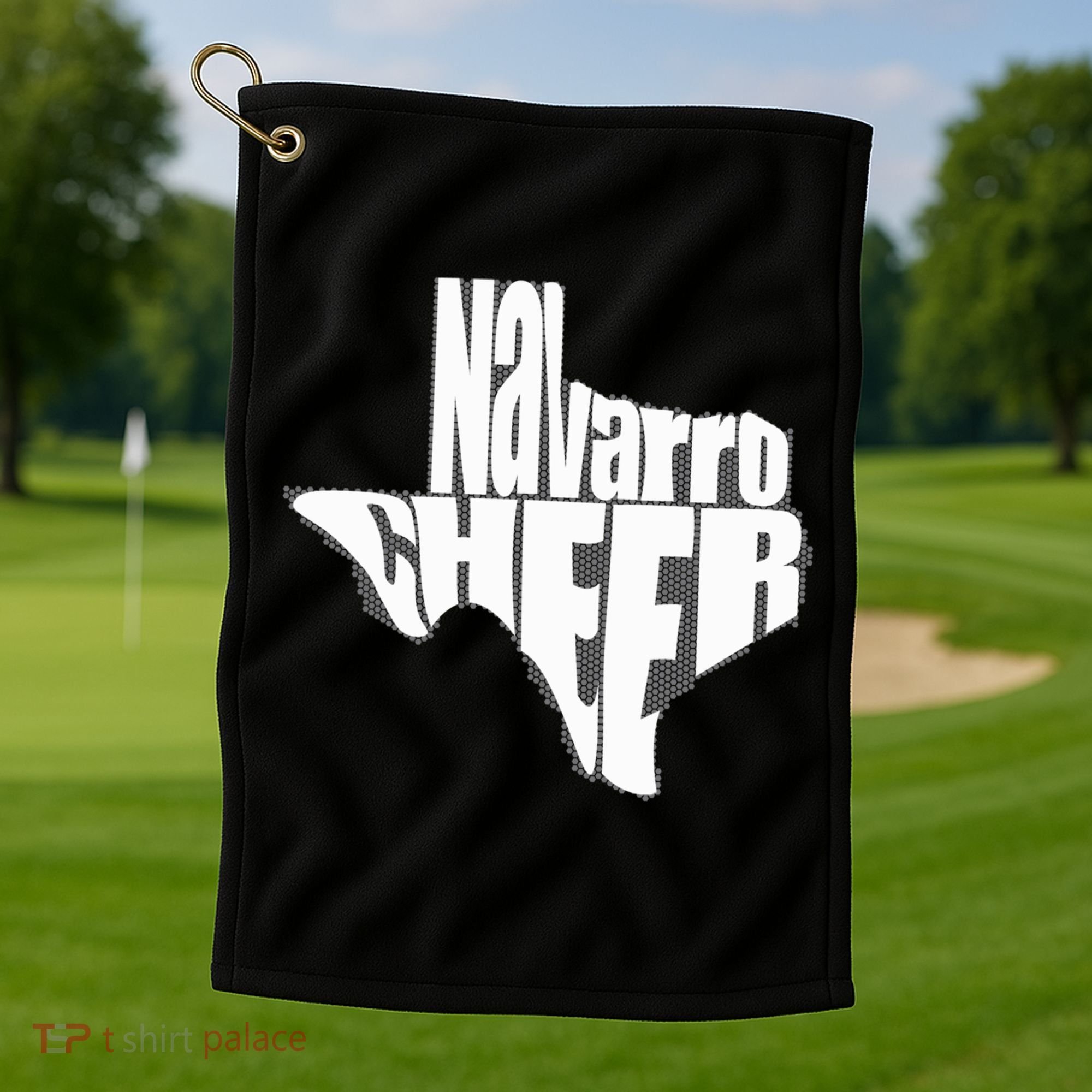Texas Map Navarro Cheer Apparel Gift Navarro Cheer Gift Golf Towel