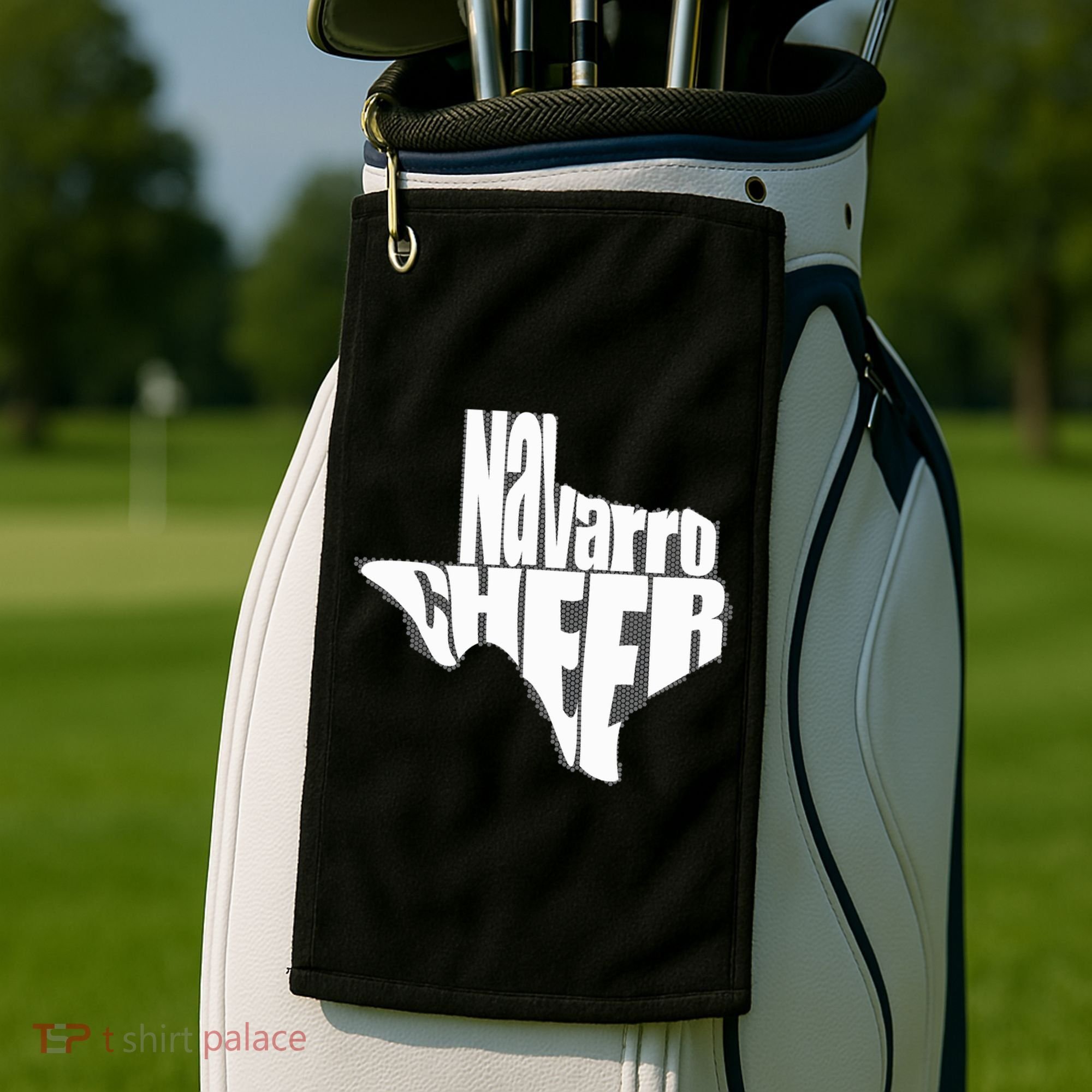 Texas Map Navarro Cheer Apparel Gift Navarro Cheer Gift Golf Towel