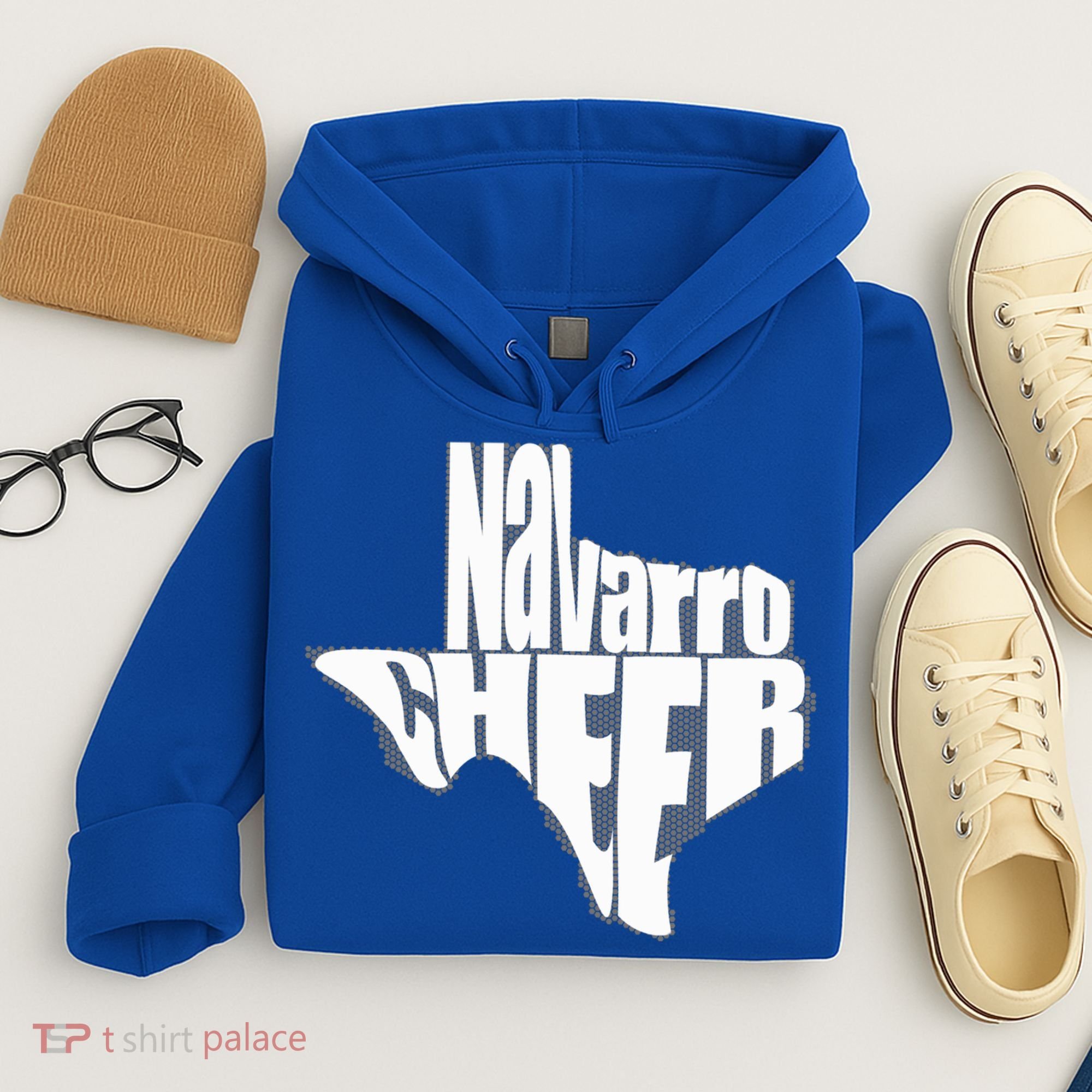 Texas Map Navarro Cheer Apparel Gift Navarro Cheer Gift Hoodie