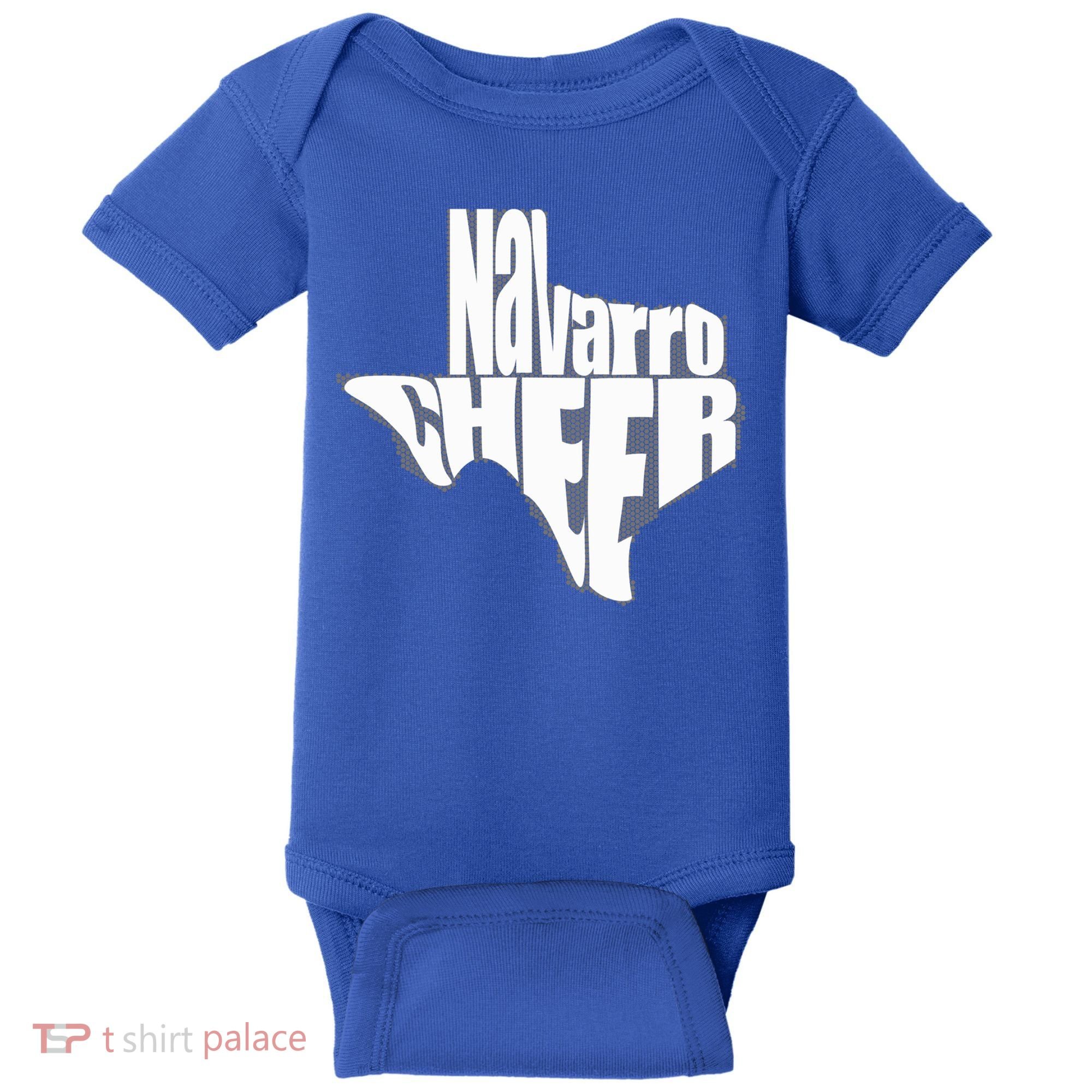 Texas Map Navarro Cheer Apparel Gift Navarro Cheer Gift Baby Bodysuit