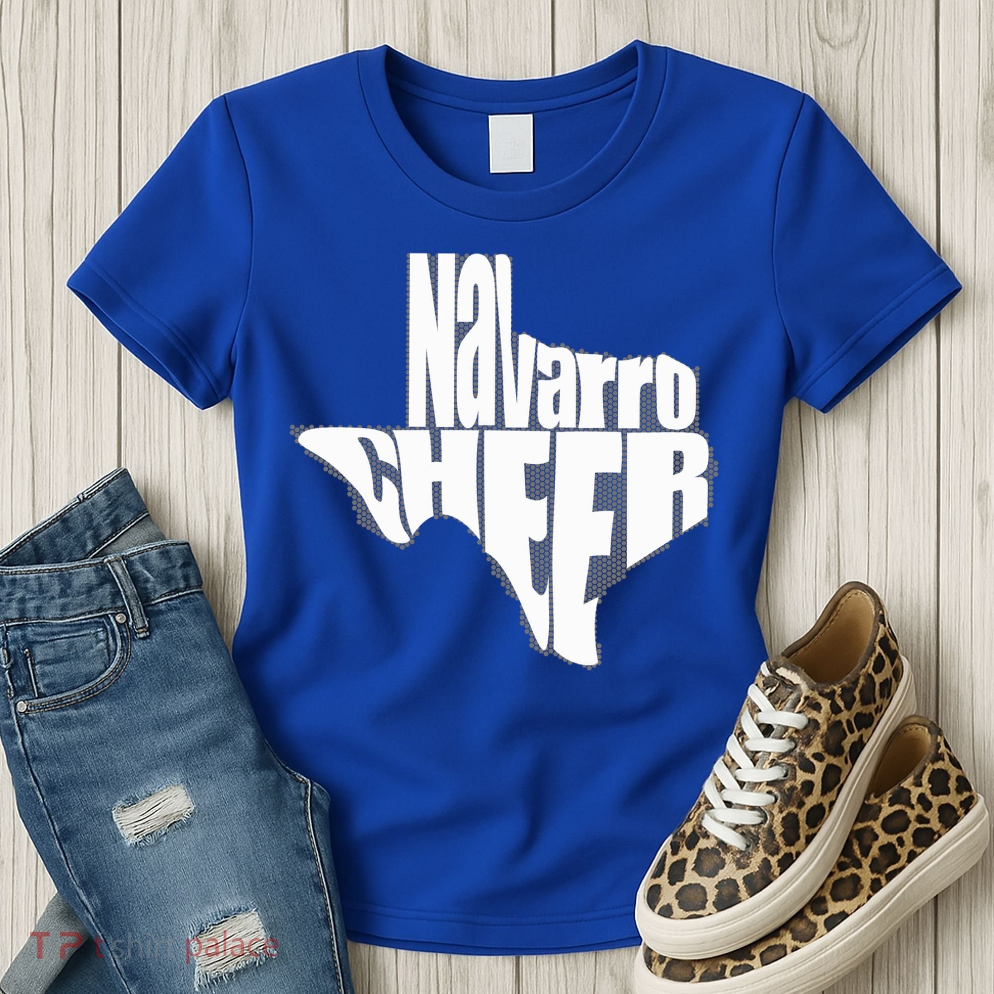 Texas Map Navarro Cheer Apparel Gift Navarro Cheer Gift Women's T-Shirt