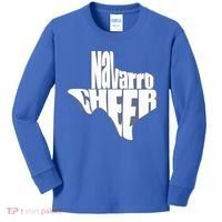 Texas Map Navarro Cheer Apparel Gift Navarro Cheer Gift Kids Long Sleeve Shirt thumb 0