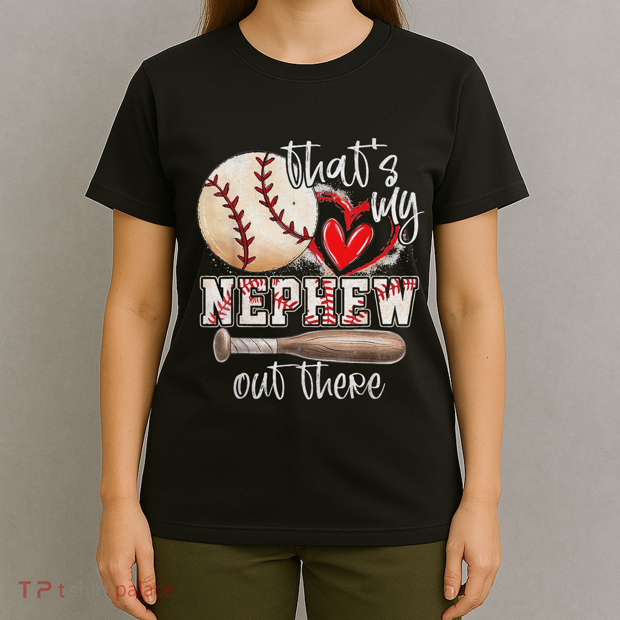 ThatS My Nephew Out There Baseball Aunt Auntie MotherS Day T-Shirt