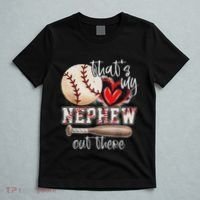 ThatS My Nephew Out There Baseball Aunt Auntie MotherS Day T-Shirt thumb 5