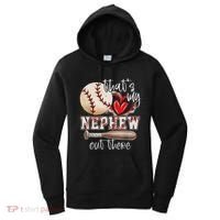 ThatS My Nephew Out There Baseball Aunt Auntie MotherS Day Women's Hoodie thumb 0