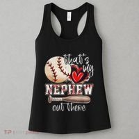 ThatS My Nephew Out There Baseball Aunt Auntie MotherS Day Women's Tank Top thumb 3