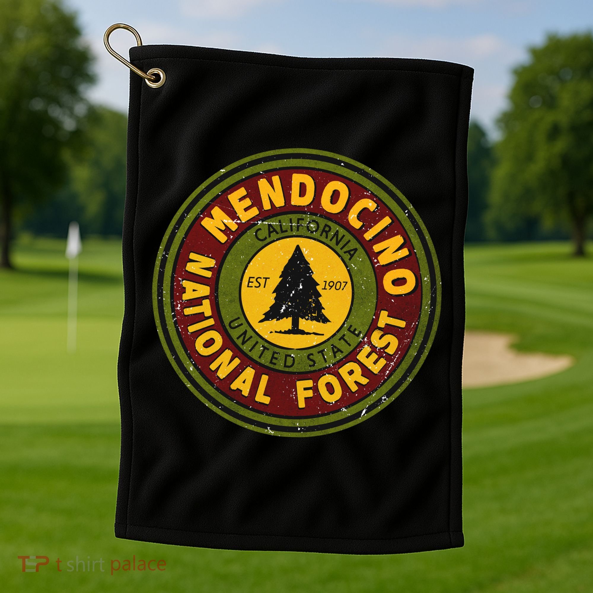 The Mendocino National Forest Golf Towel