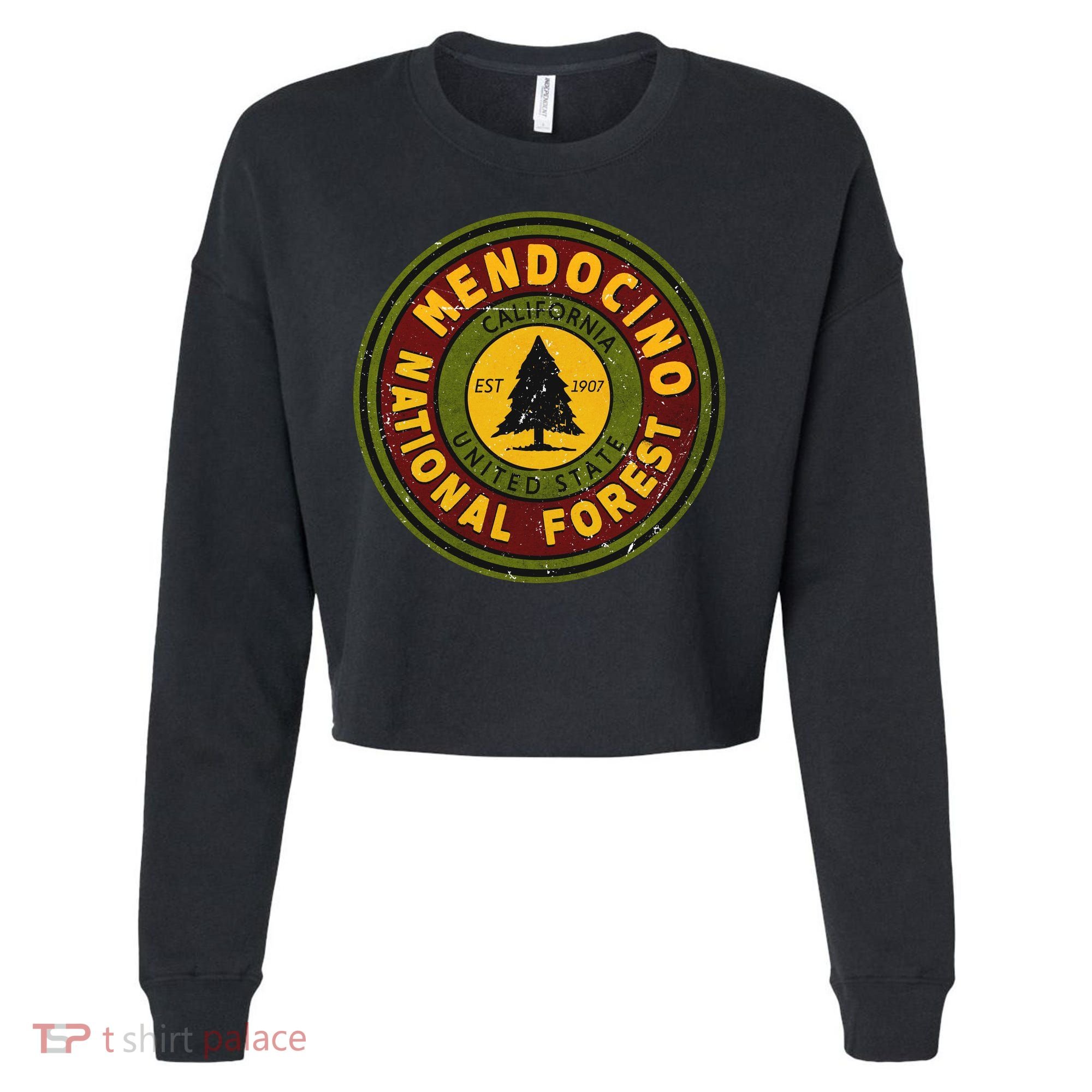 The Mendocino National Forest Cropped Pullover Crew