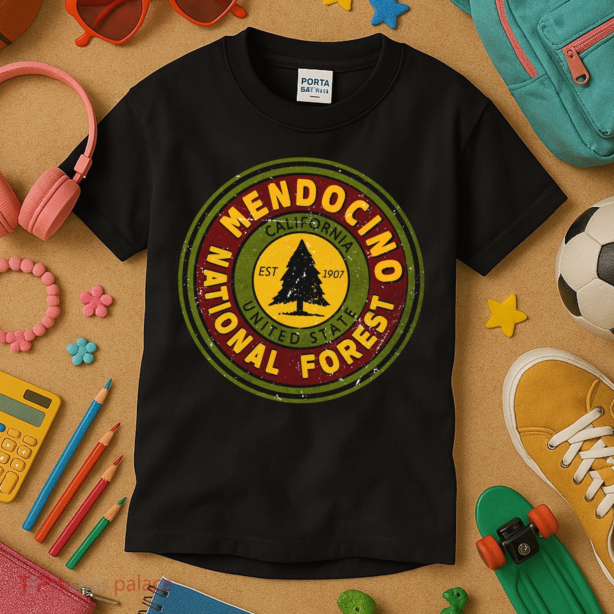 The Mendocino National Forest Kids T-Shirt